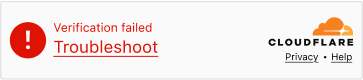 Proposed new widget design showing a 'Verification failed' error state with a 'Troubleshoot' link